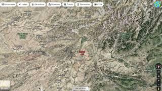 Where on the map is the capital of Afghanistan - Kabul