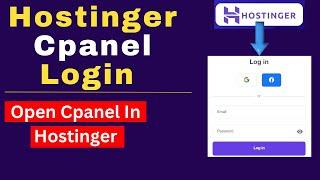 How To Open Cpanel In Hostinger 2025 | Hostinger Cpanel Login | Hostinger Cpanel Tutorial