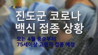 [JTBNews/진도투데이] 진도군 코로나 백신접종 상황 (4월 중순부터, 75세이상 고령자 접종예정)