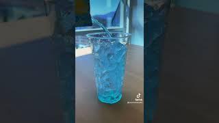 Blue Lemonade Drink from Korean Convenience Store! #asmr #shorts