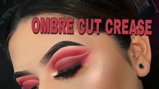 Ombré Red Cut Crease Eyeshadow | Kayla Martinez