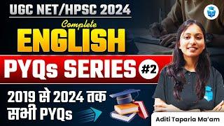 UGC NET English PYQs (2019-24) | UGC NET English Literature Previous Year Questions | Aditi Taparia