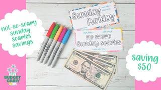 New Series | Not-So-Scary Sunday Scaries Savings | Saving $50 #savingmoney #cashstuffing