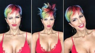 How to style short pixie cut tutorials | 5 minute Hair Tutorial