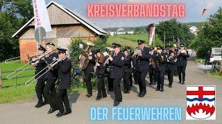 Kreisverbandstreffen der Feuerwehren Paderborn in Buke / Altenbeken Festumzug Parade Juni 2024 