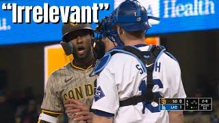 ICYMI Dodgers Padres Benches Clear | Jurickson Profar is soft and exchanges words with Will Smith