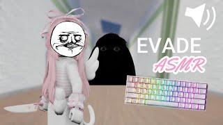 Roblox EVADE but it's *CLACKY* Keyboard ASMR (w/ handcam)