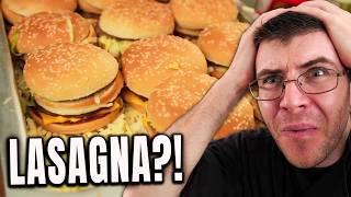 Pro Chef Reacts..To Fast Food Lasagna! (Epic Meal Time)