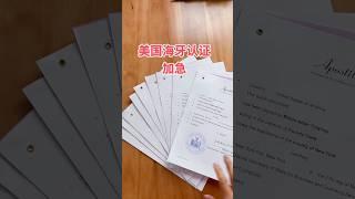 美国海牙认证加急办理 #纽约华人 #纽约生活 #海牙认证 #美国海牙认证 #纽约海牙认证