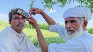 ASMR Straight Razor Using For Shave But Barber is 100 year Old![ASMR ABi]