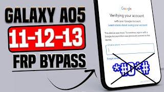 FinallyWithout *#0*# All Samsung A05 FRP Bypass Android 14 2024 A055f Google Account Remove.