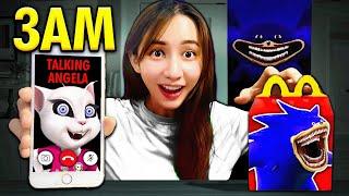 DO NOT CALL TALKING ANGELA and SHIN SONIC HAPPY MEAL AT 3AM!! (Creepy)