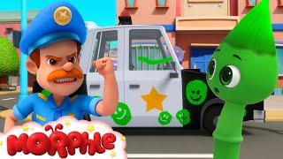 Oh No! Orphle Paints a Cop Car! | @MorphleFamily  | My Magic Pet Morphle | Kids Cartoons