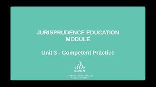 CLPNM Jurisprudence: Unit 3