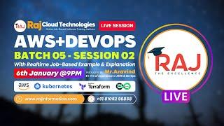 AWS & DevOps Realtime online Training Batch-5 Session-2 By Aravind from Raj Cloud technologies #aws