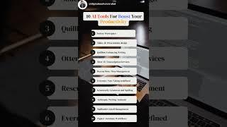 Top 10 Ai Tools for boost your productivity