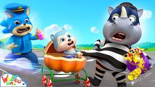 No Baby, Stranger Danger! Police Officer Take Care Baby Song - More Police Song | Wolfoo Kids Songs