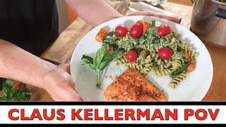 Delicious Italian Vegetable Pesto Rotellini & Grilled Steelhead Gourmet Extravaganza!