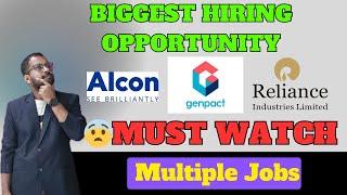 RELIANCE BIGGEST OPPORTUNITY | Software Engineer | Alcon, Genpact,  Multiple Jobs