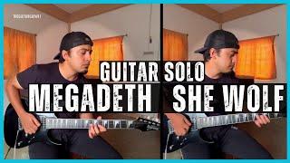 Megadeth - She Wolf | Guitar SOLO | Without Backing Track