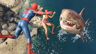 GTA 5 Spider-Man Ragdolls 48