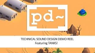 Pure Data Game Audio Demo Reel - Eric Houchin (featuring TANKS!)