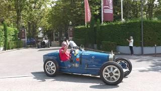 Very Rare Old Classic Bugatti Arriving & Leaving - Type 35, Type 44, Type 39, Type 55 Super Sport