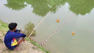 Fishing Video  Village Smart Boy Fishing With Hook ~ Traditional Hook Fishing