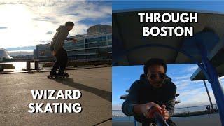 Wizard Skating Through Boston