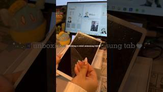 unboxing a mini tab samsung tab a7 lite aesthetic unboxing #aesthetic #unboxing #samsung #shorts