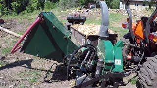 #299 Woodland Mills WC68 PTO Wood Chipper. Oregon CS300 Chainsaw. outdoor channel.