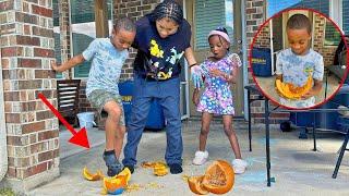 JEALOUS BROTHER DESTROY SIBLINGS Pumpkins. He REGRETTED IT.