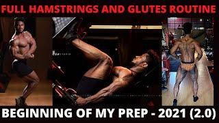 Leg Day - Training My Hamstrings and Glutes on a Low Calorie Diet | Start of My Prep 2021 |