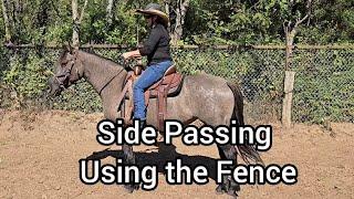 Side Passing using the fence - Riding Exercise for Button number 2