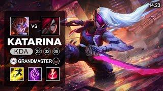 Katarina vs Auora Mid - KR Grandmaster - Patch 14.23 Season 14