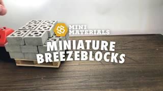 Mini Materials Miniature Concrete Breezeblocks