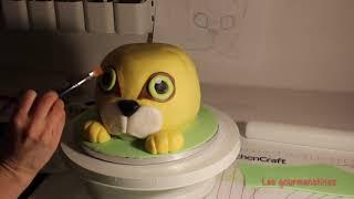 Leopard 3D cake