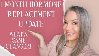 Perimenopause Journey: 1 Month Hormone Replacement Therapy Update - NIGHT & DAY DIFFERENCE!