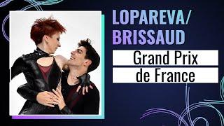 LOPAREVA / BRISSAUD (FRA) | Ice Dance Free Dance | Grand Prix de France 2024 | #GPFigure