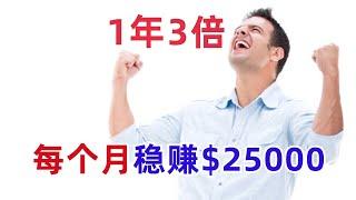 1年3倍, 用10萬買入它, 每個月拿25000美元股息!? 靠谱么?