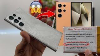 Restore Samsung Galaxy S22 Ultra Cracked || Sorry i Can't Upgrade it into Galaxy S24 Ultra !