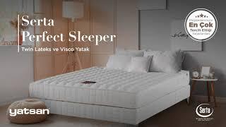 Serta Perfect Sleeper Twin Lateks ve Visco Yatak - Yatsan