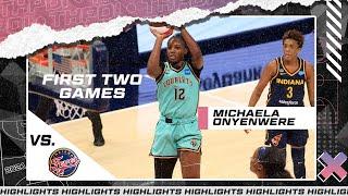 MICHAELA ONYENWERE FIRST 2 GAMES IN THE LEAGUE vs INDIANA FEVER - HIGHLIGHTS | WNBA 2021