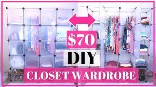 DIY CLOSET WARDROBE WALL! MAJOR CLOSET ORGANIZATION!