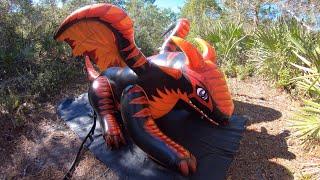 Ember the 9-Foot Inflatable Dragon Pool Float from Phenod Toys