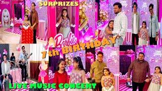 MY ROYAL BIRTHDAY CELEBRATIONBARBIE THEME PARTYSURPRIZES 7TH PARTY#youtuber #birthday #momdad