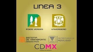 Plan Maestro del Metro DF Horizonte 2070 Linea 3 Indios Verdes - Universidad