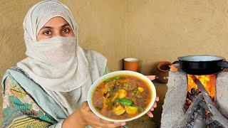 tradional aloo goshat  recipe aloo gosht curry   easy aloo gosht recipe ️