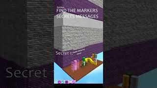 Roblox: Secrets Messages in the Find the Markers Adventure!