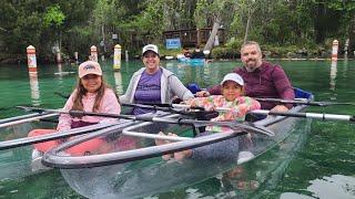 Clear Kayaking in Florida with MANATEES